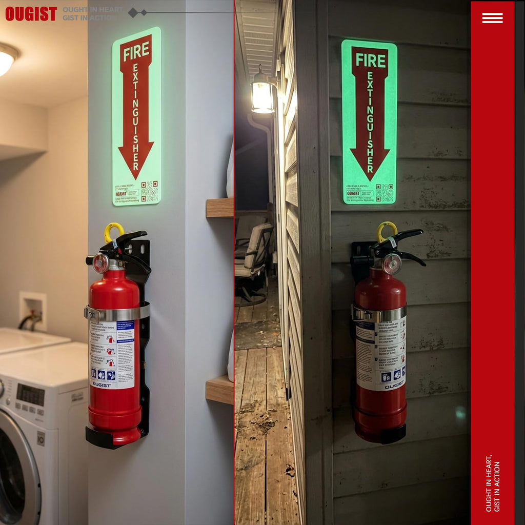 2.5 lb ABC Dry Chemical Fire Extinguisher with Wall Mount A455