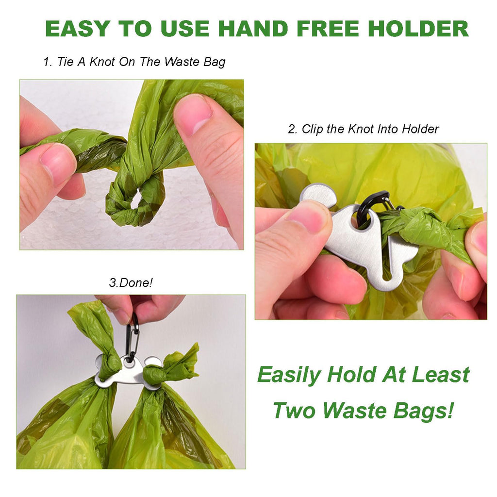 Black Dog Poop Bag Dispenser with Leash Clip G591740