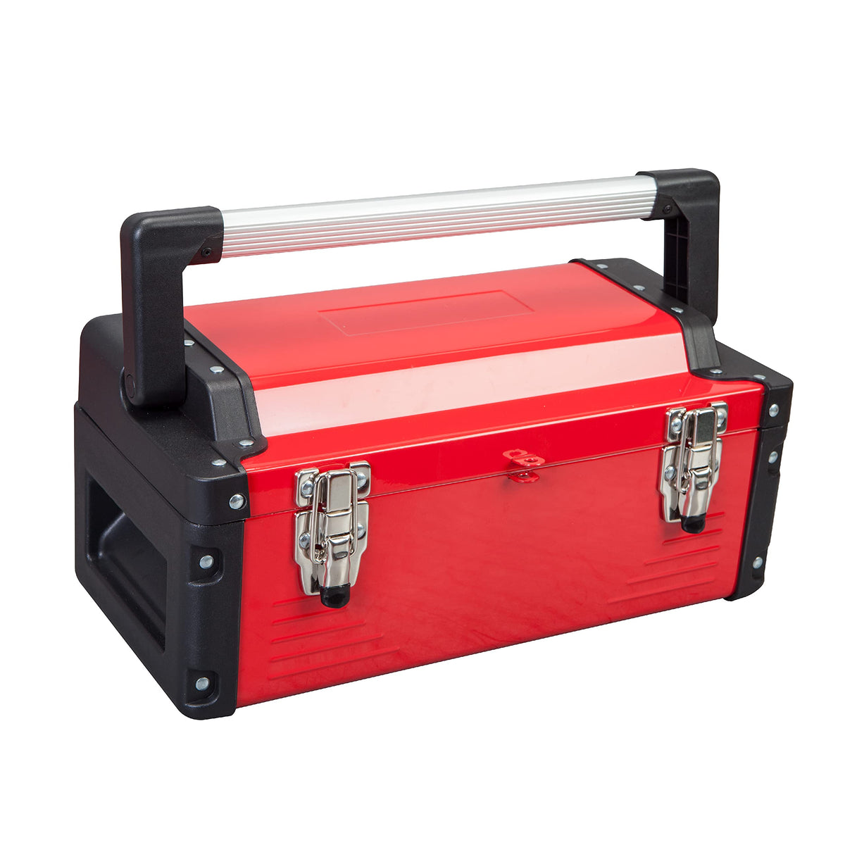 16" Inch Steel Metal Tool Box with Removable Tray V42527