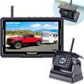 Wireless Solar Magnetic Backup Camera HD 1080P 5'' Monitor Kit Q816246