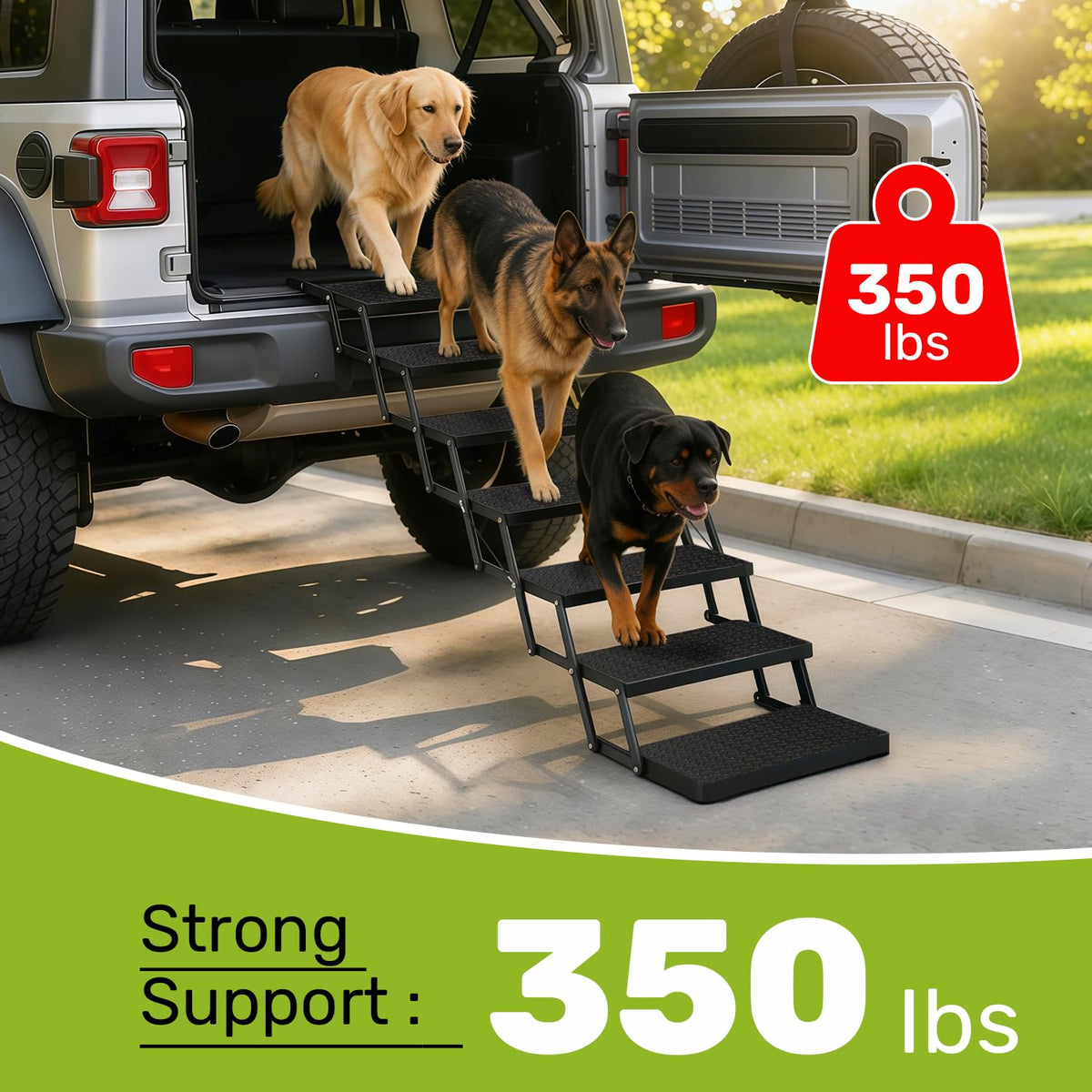 Foldable Dog Steps 7-Step Y742