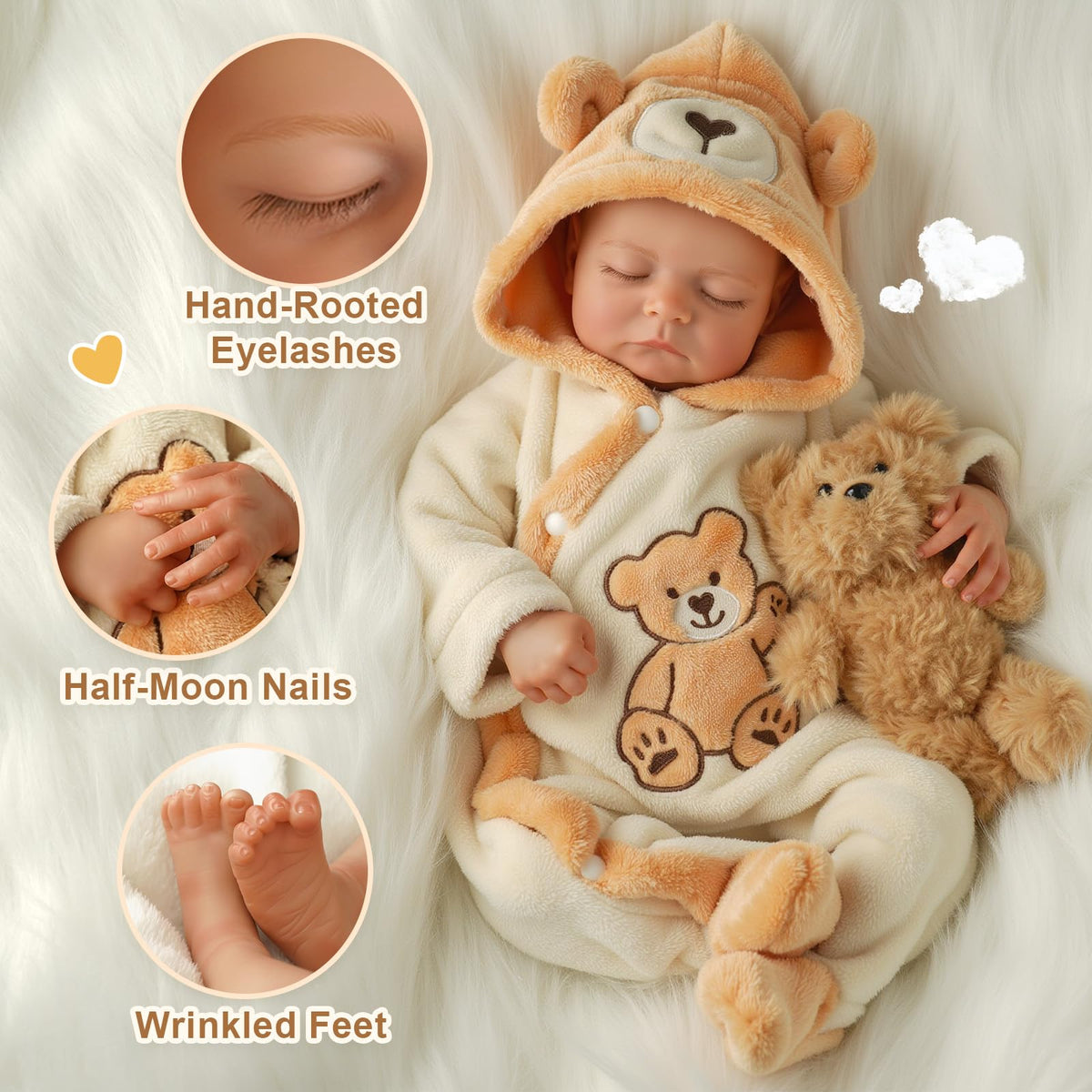 17 Inch Reborn Baby Dolls Boy B9003