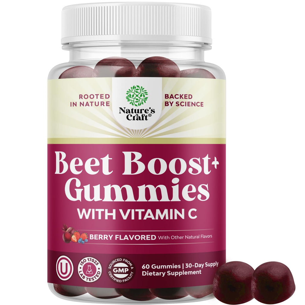 Beet Root Gummies with Vitamin C 60 Ct X908040