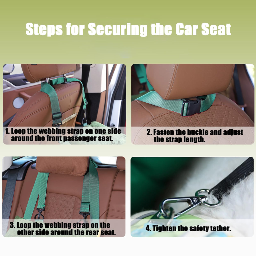 2-in-1 Dog Car Seat for Small Dogs E656