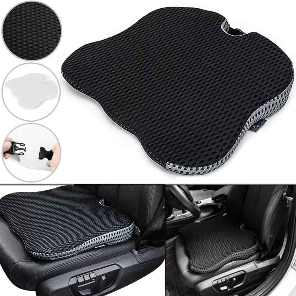 Black Memory Foam Car Seat Booster Cushion B3276