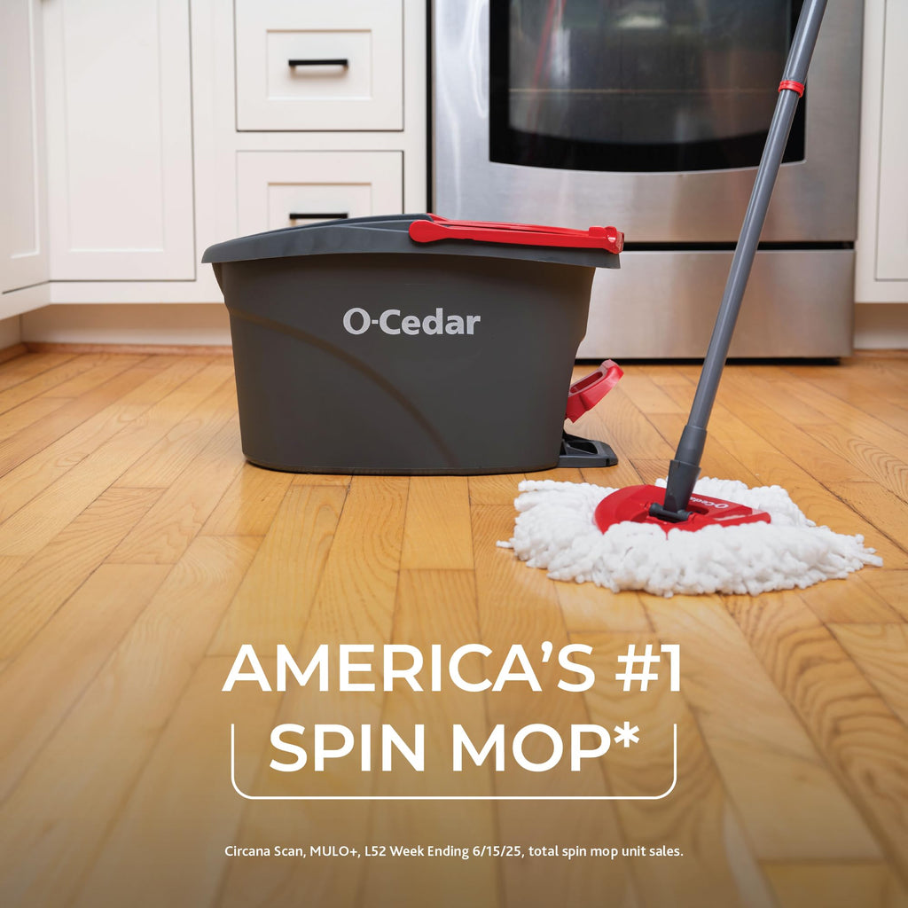 Microfiber Spin Mop & Bucket Floor Cleaning System with 2 Refills C17482