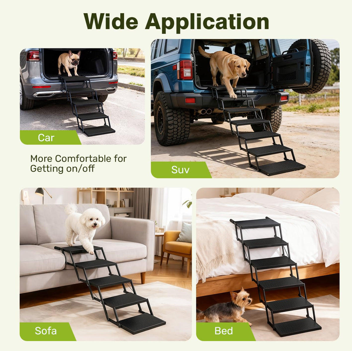 Foldable Dog Steps 7-Step Y742