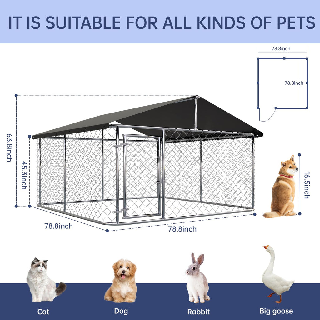 78”x 78” Heavy Duty Dog Enclosure E1019