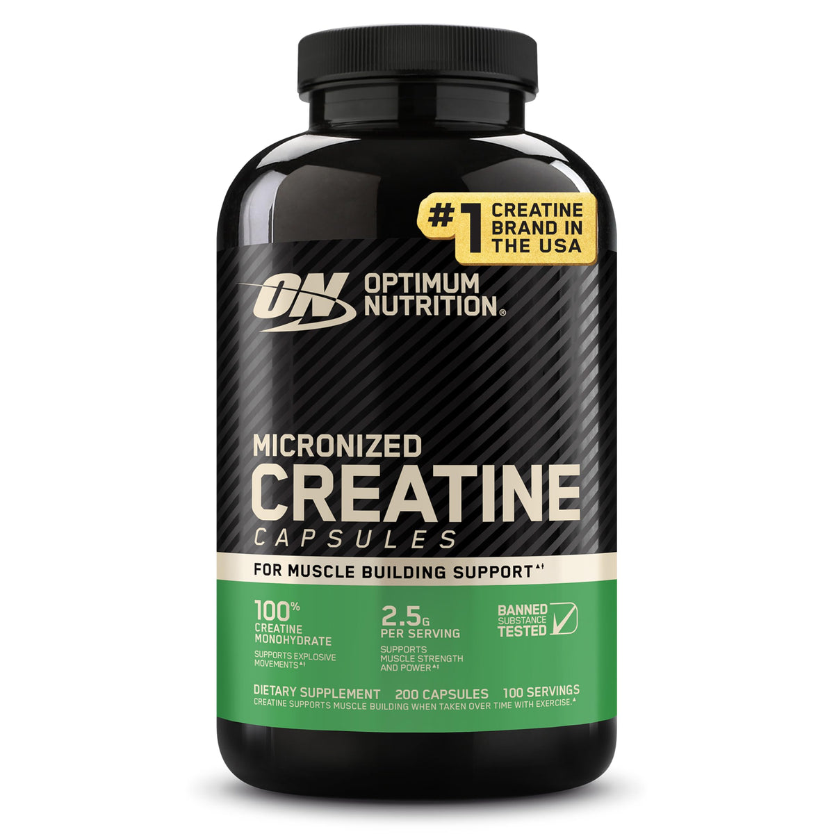 Micronized Creatine Monohydrate Capsules, 200 Ct K308875