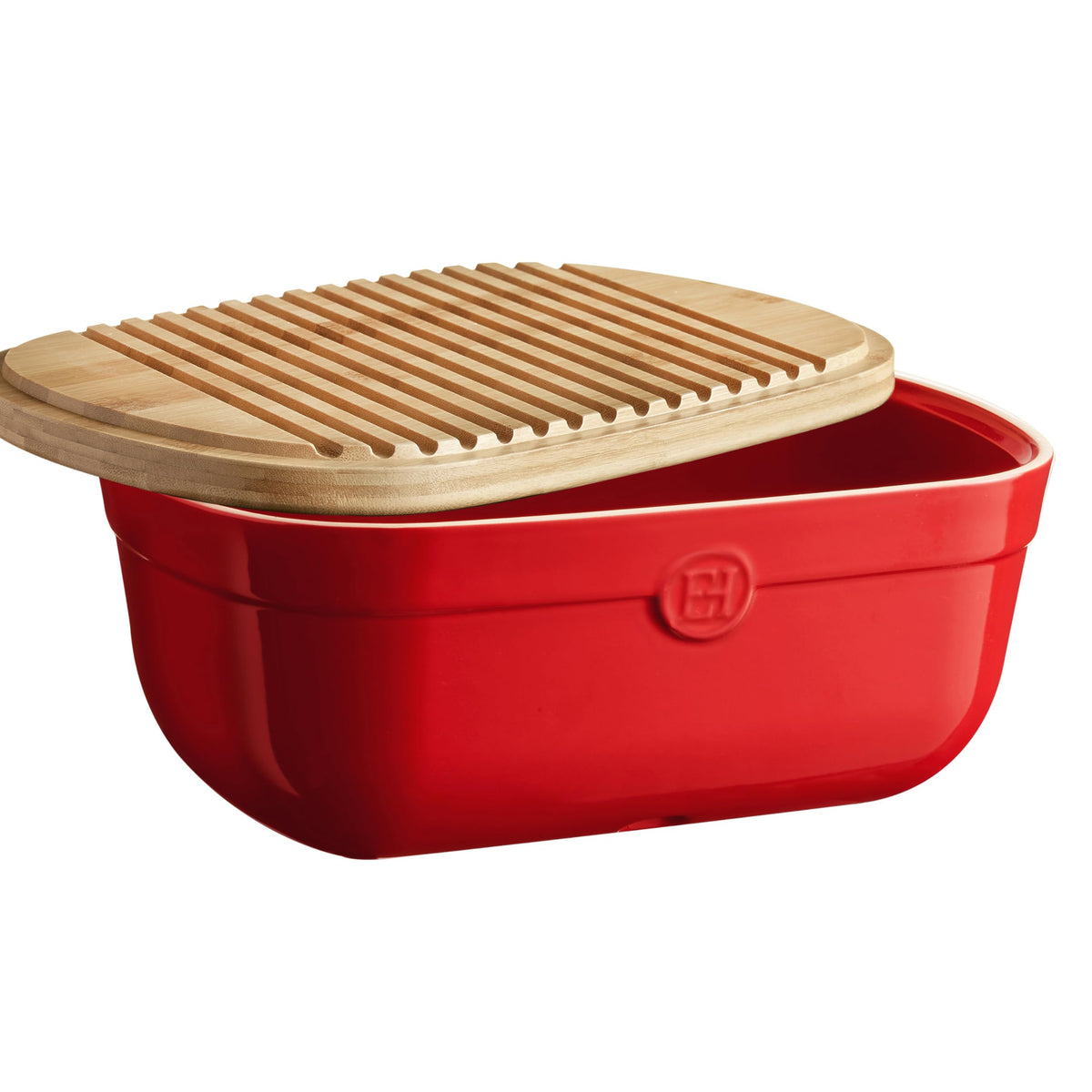 Ceramic Bread Box 14"x 9.85"x 6" Burgundy B945