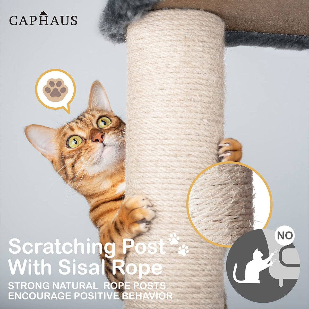 70-Inch Multi-Level Cat Tree with Scratching Posts H394147