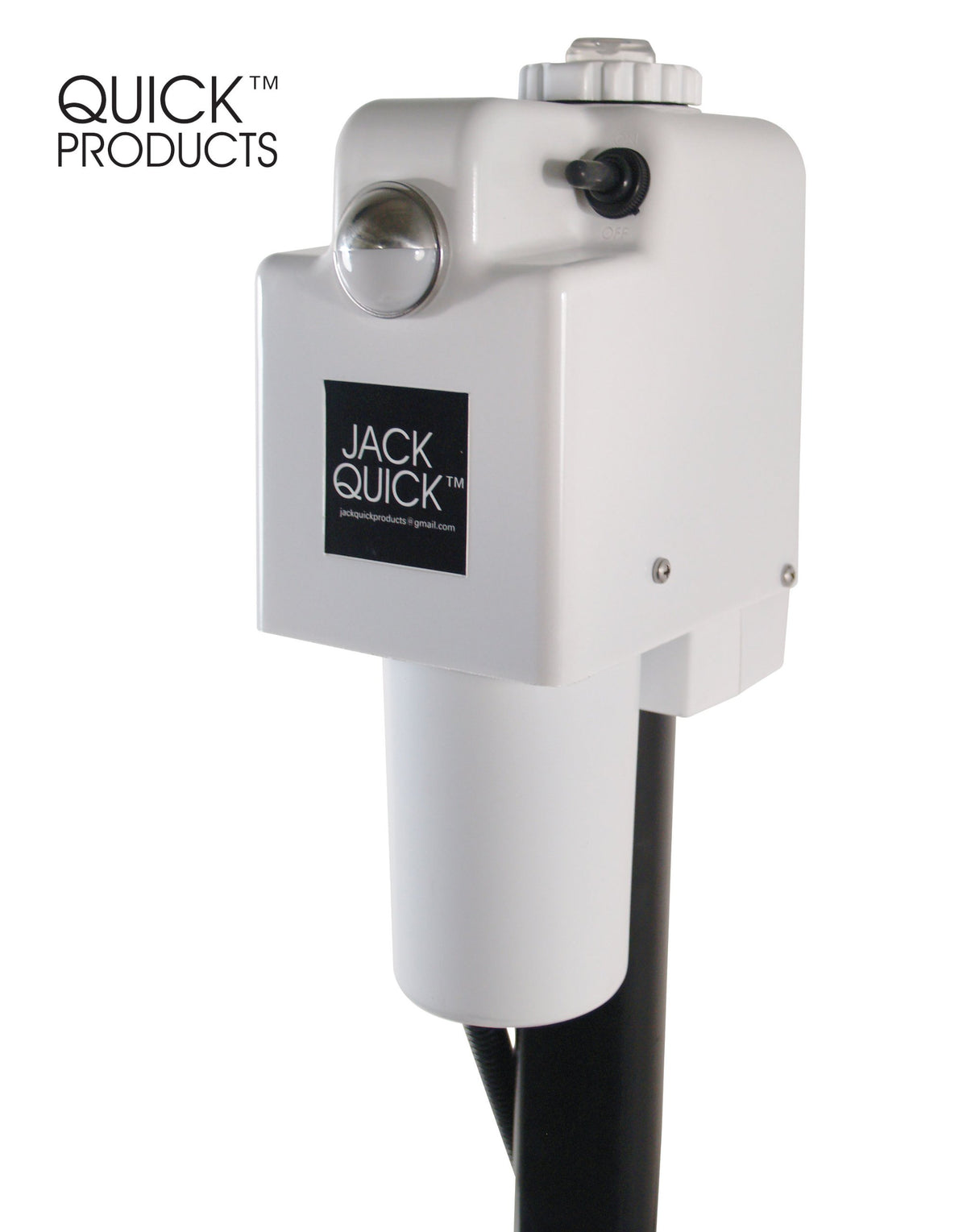 Electric Tongue Jack with 7-Way Plug, White I7178