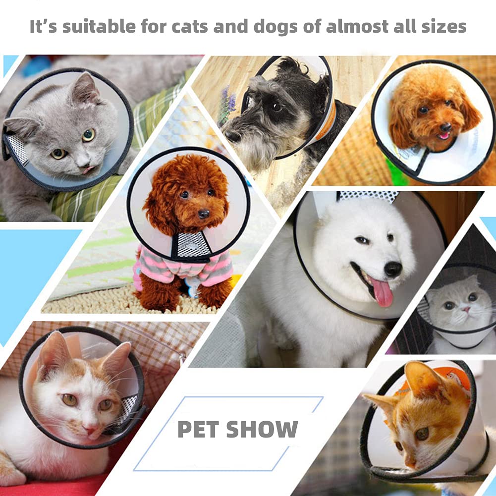 Adjustable Plastic Pet Recovery Collar Cone (S) N98457