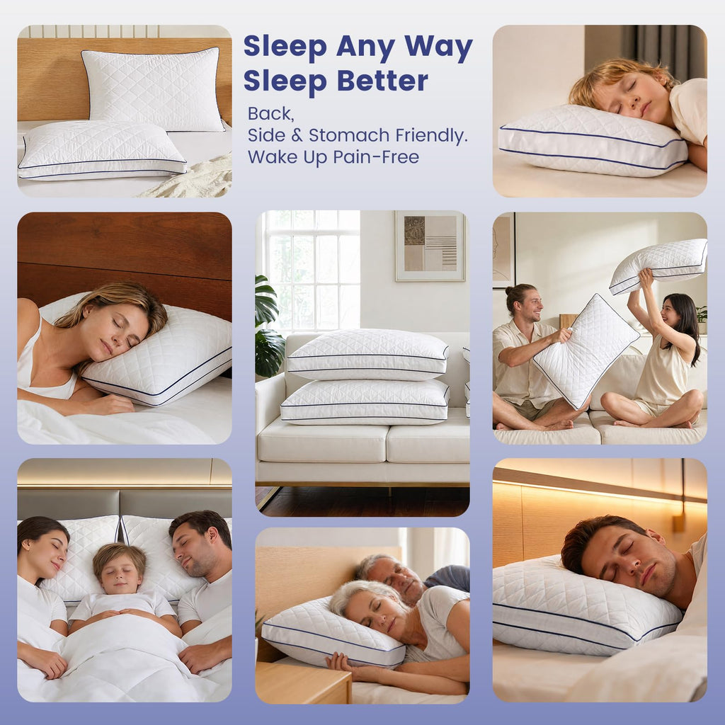 Shredded Memory Foam Pillows King Size Set of 2 L17923