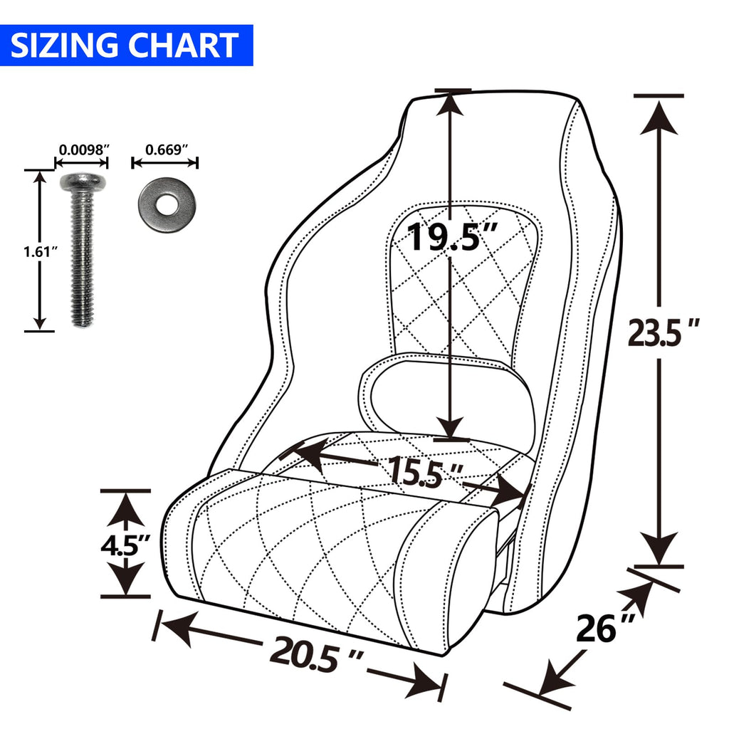 Captains Bucket Seat with Seat Cover L5774
