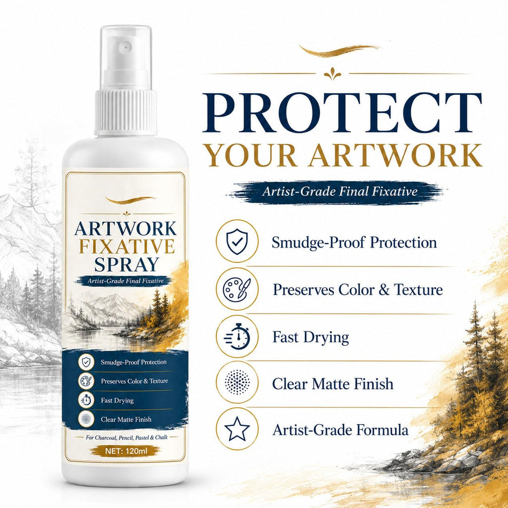 Matte Quick Dry Artwork Fixative Spray 5Pcs Z1700