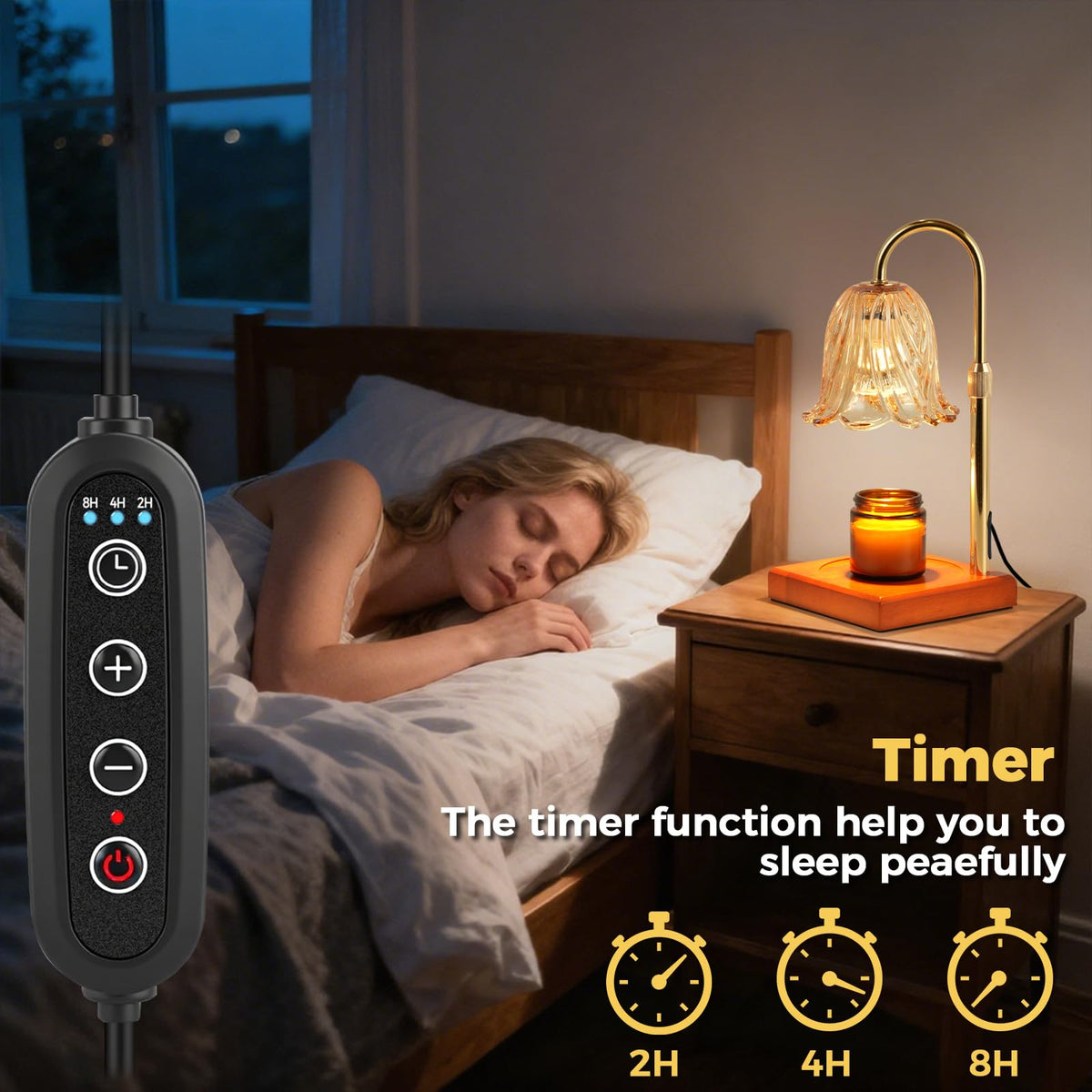 Candle Warmer Lamp with Timer I32837