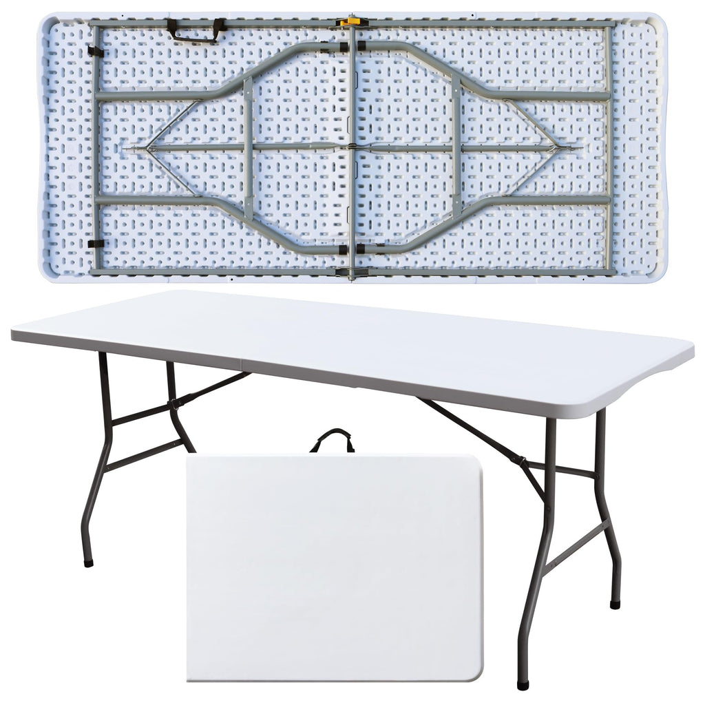 White 6FT Foldable Plastic Table R883