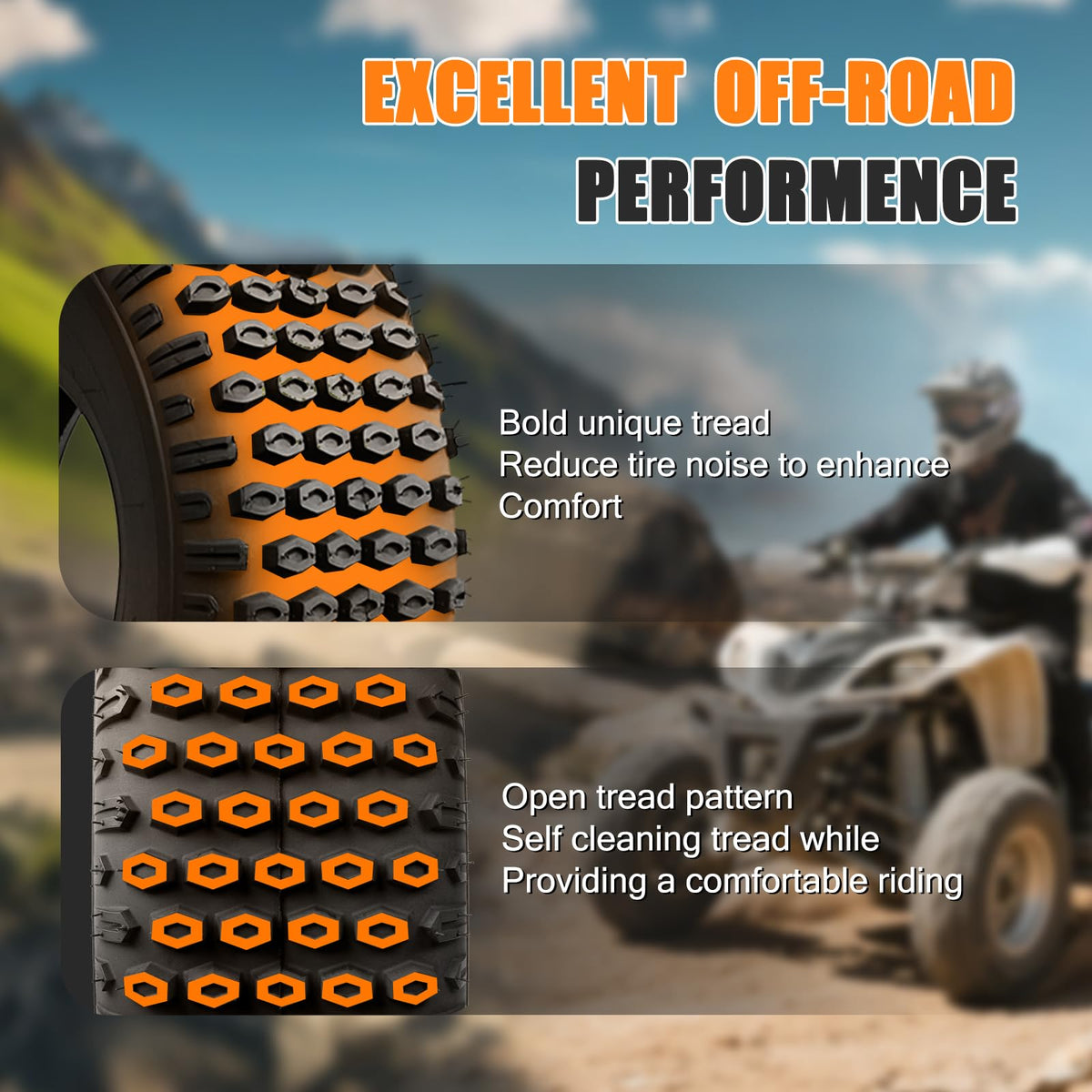 20x7-8 All Terrain ATV Tires Set of 2 I945745