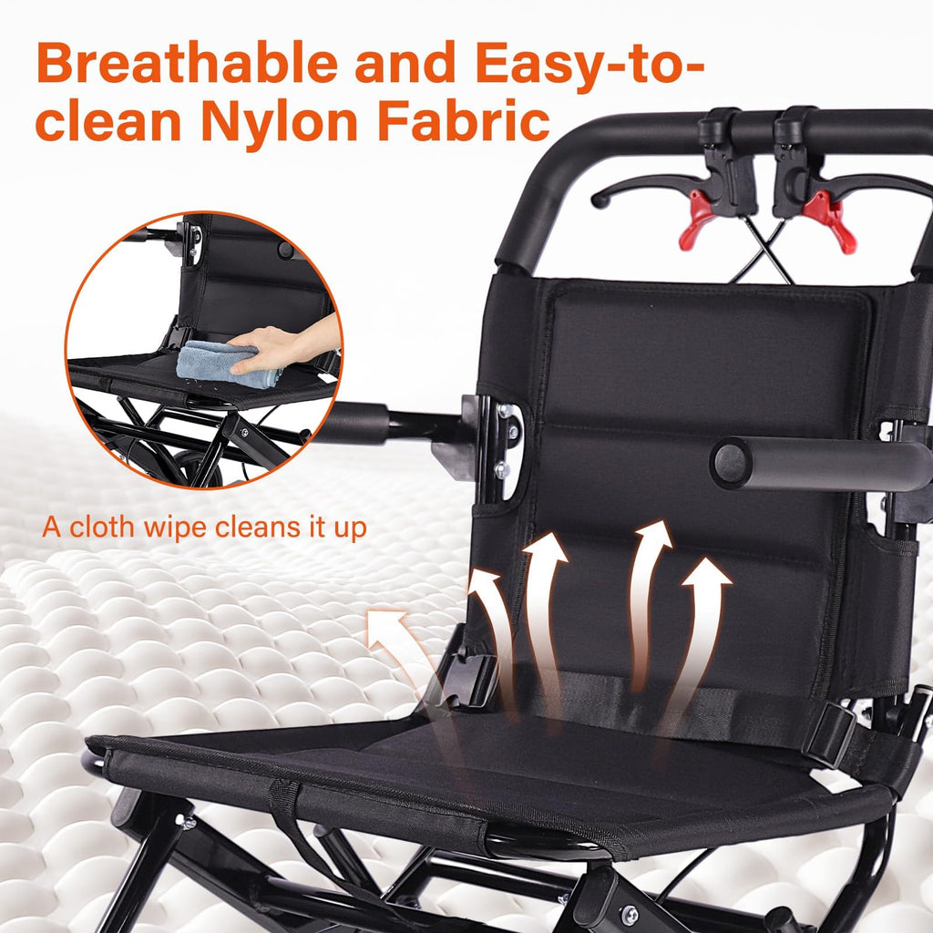 Lightweight Foldable Transport Wheelchair V273892