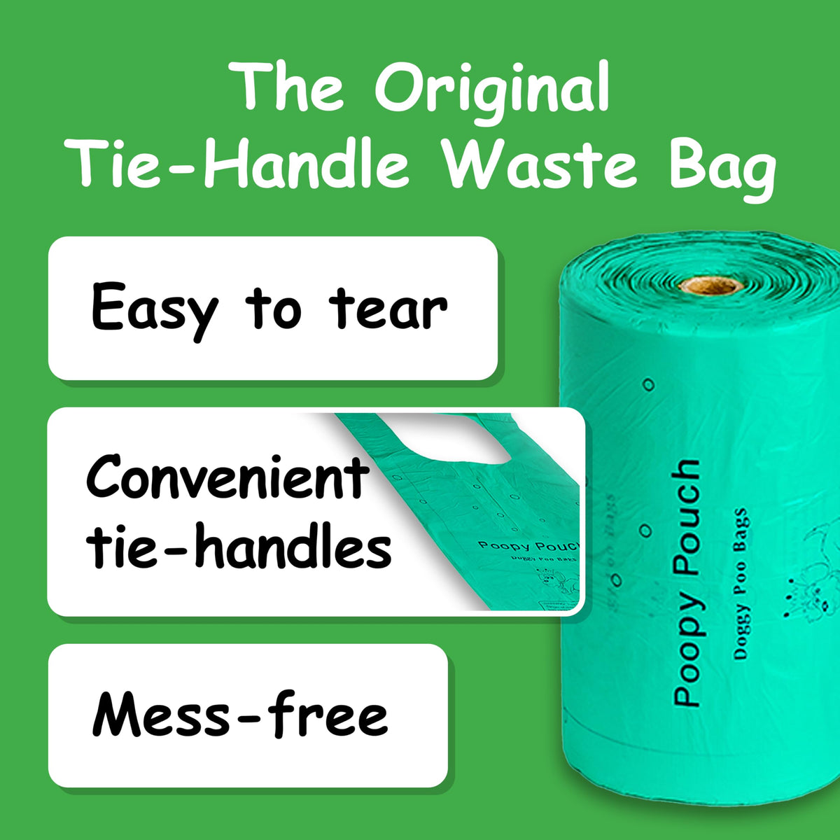 Lemon-Scented Pet Waste Bags with Handles 2400pcs C93266