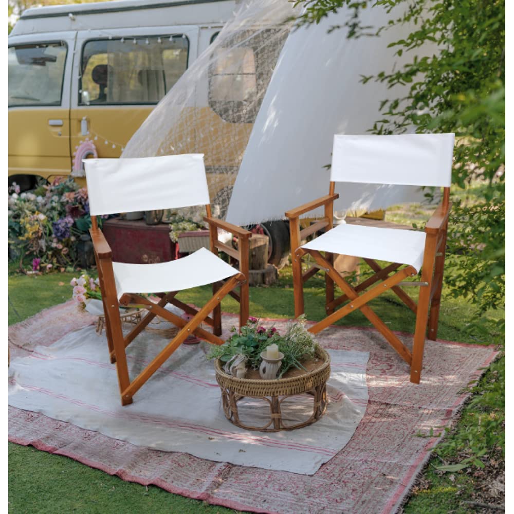 Black Canvas Director's Chair 2pcs Set U40099
