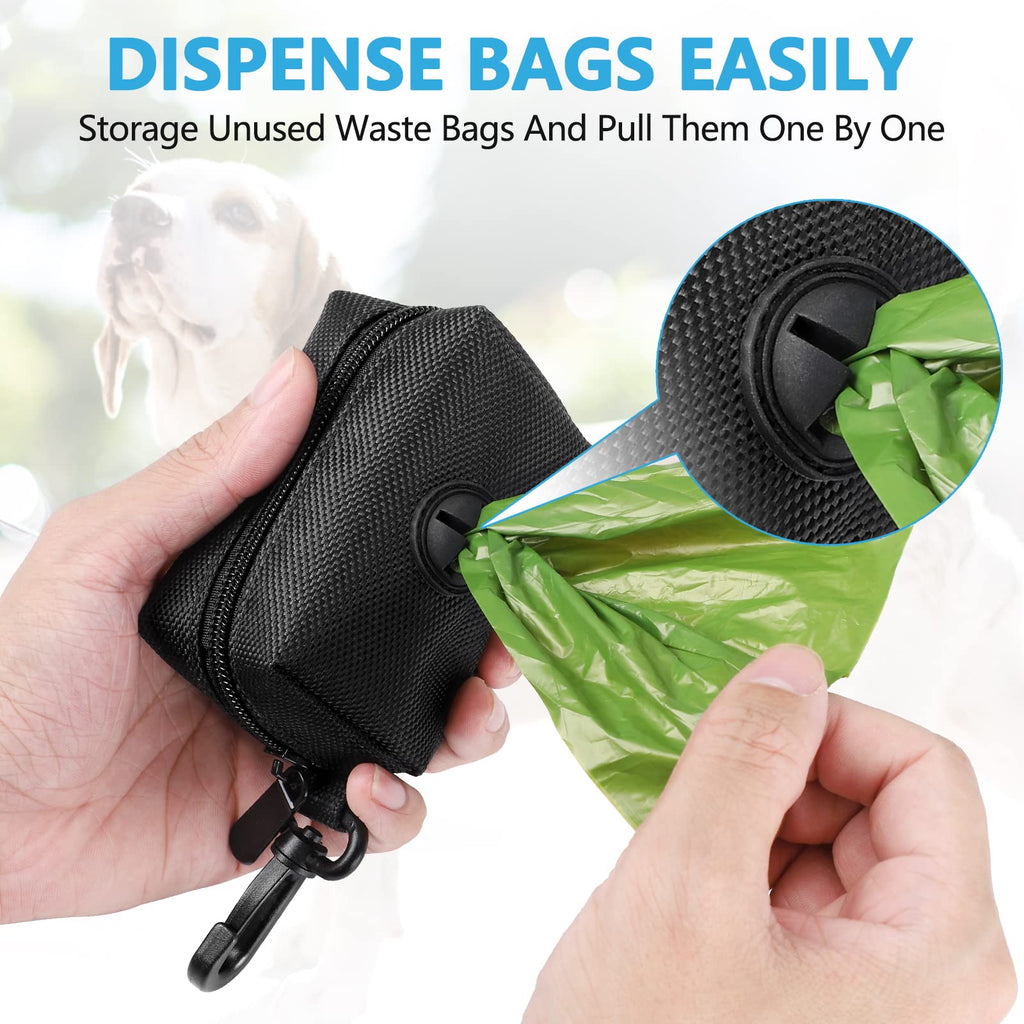 Black Dog Poop Bag Dispenser with Leash Clip G591740