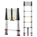 12.5ft Aluminum Telescoping Ladder 330LBS I205