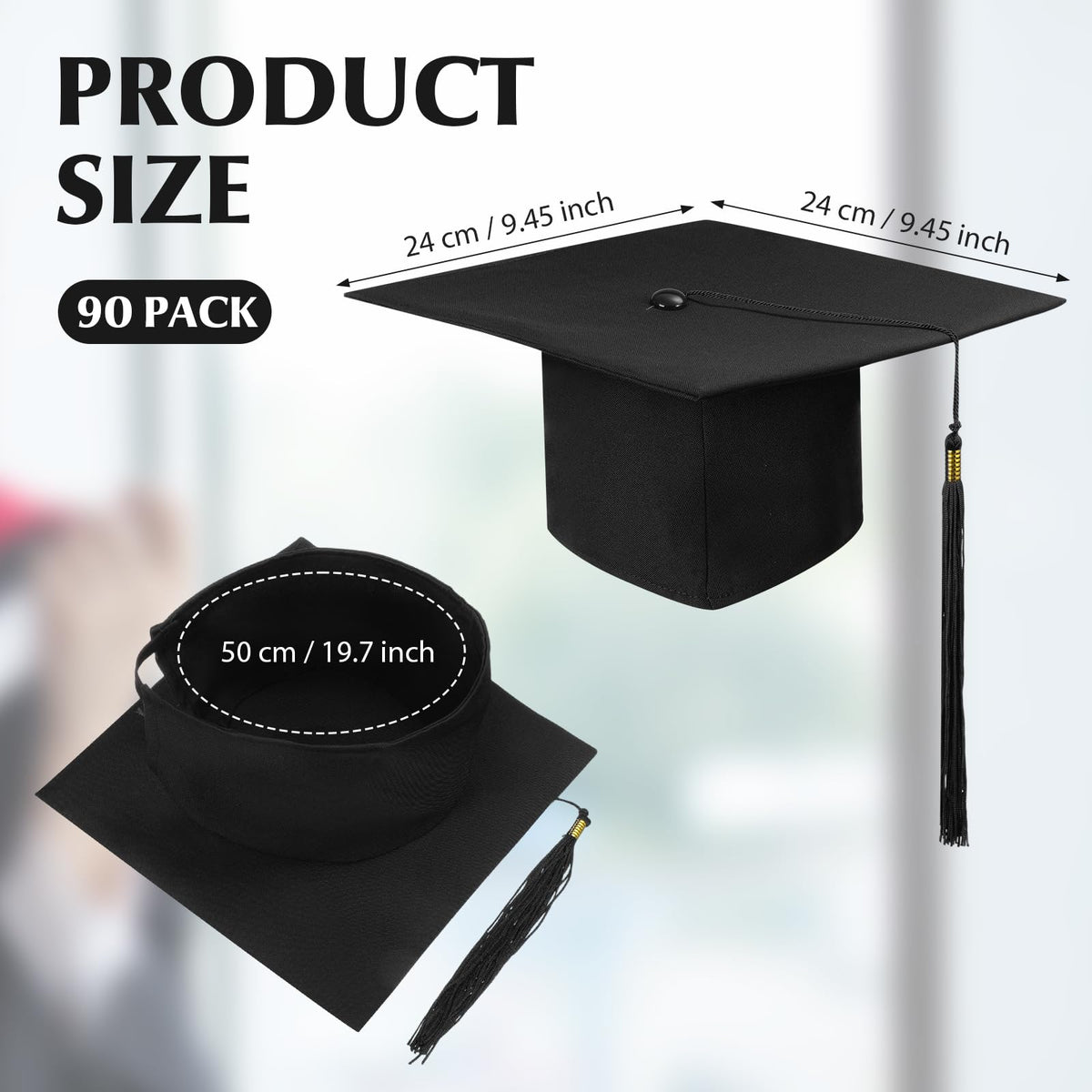 Graduation Cap Bulk Halloween Costume Accessory B92480