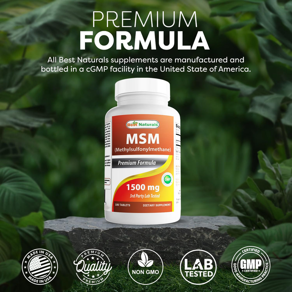 MSM 1500 mg 180 Tablets Z5438