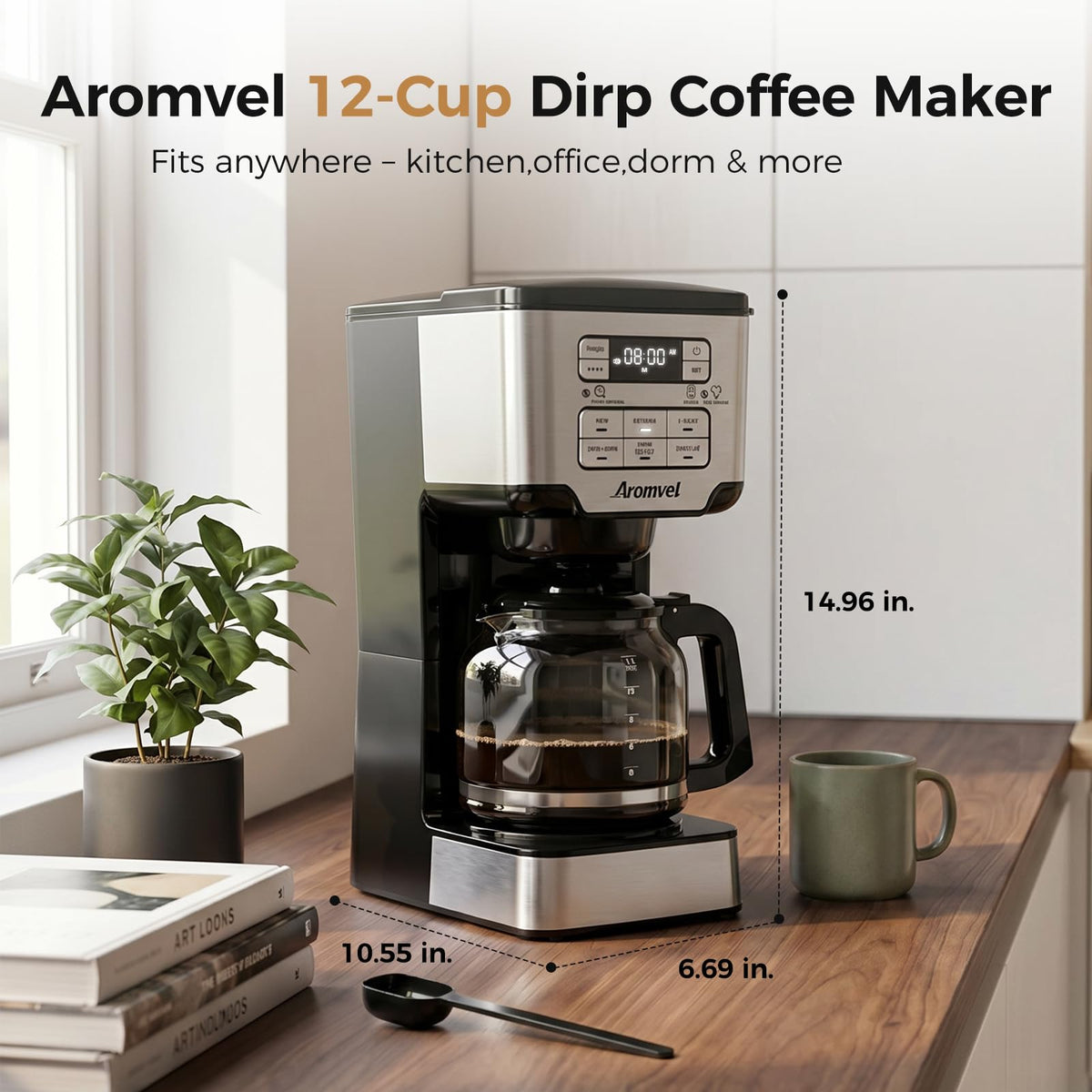 12 Cup Programmable Drip Coffee Maker N258824