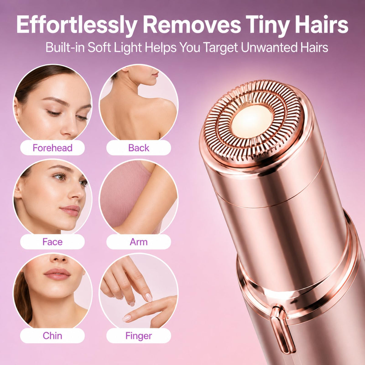 Facial Hair Remover Mini Portable Electric Razor Shaver T284897