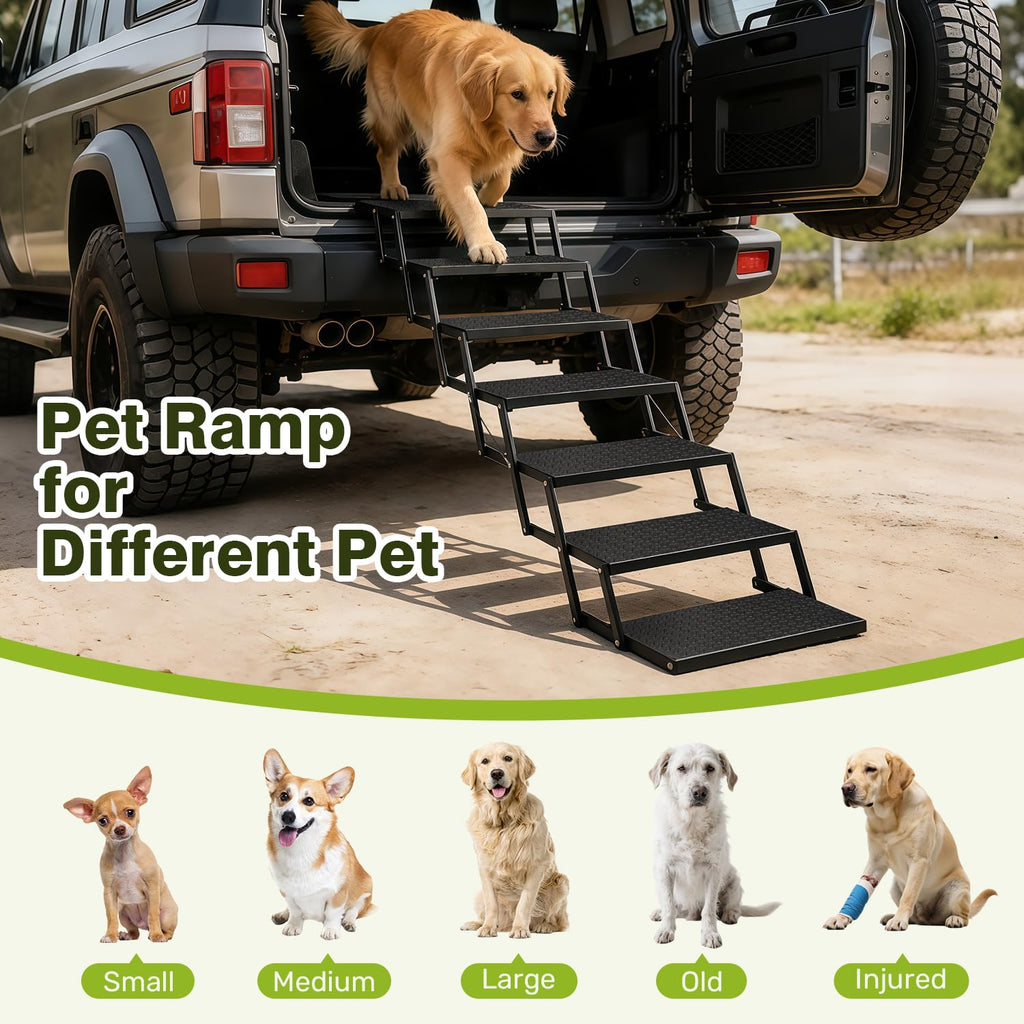 Foldable Dog Steps 7-Step Y742