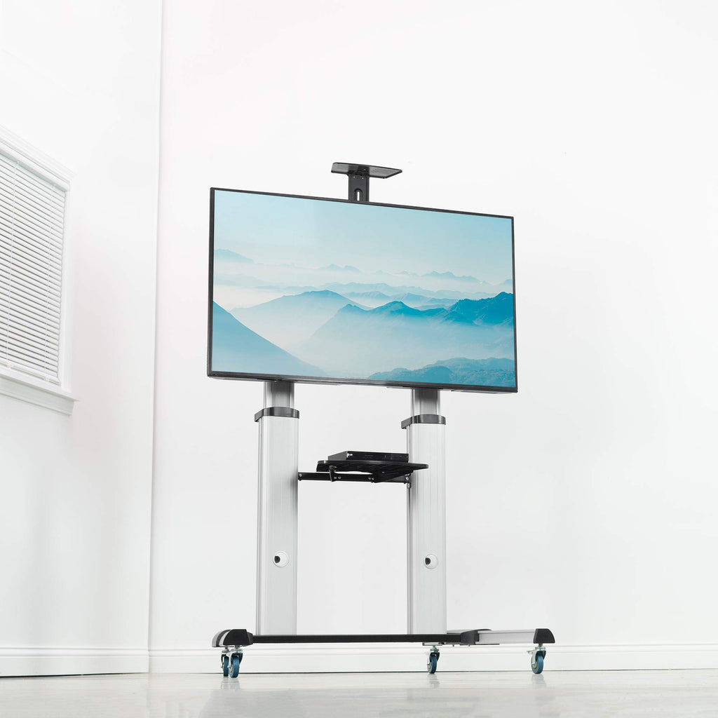Adjustable Rolling Mobile TV Stand W781