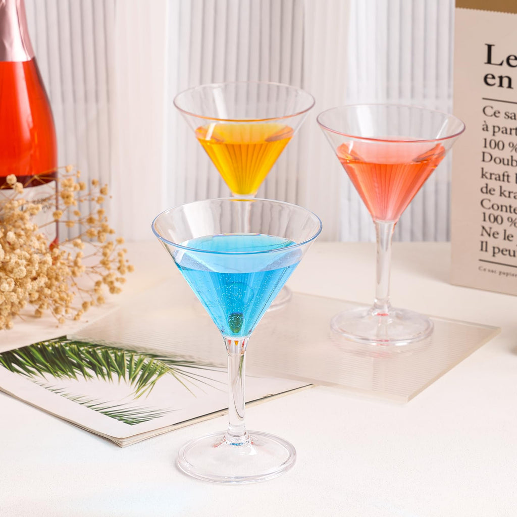 10 oz Plastic Martini Glasses Set of 12 B419