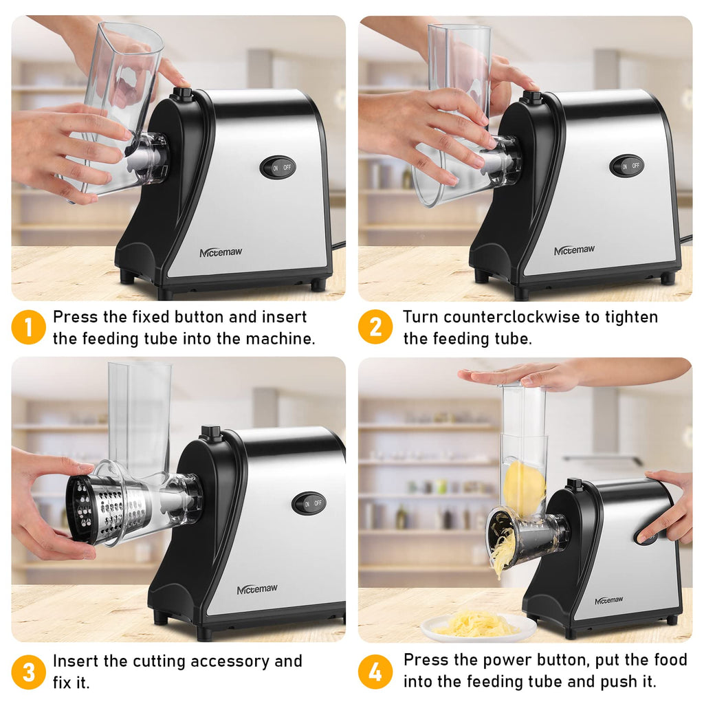 Electric Vegetable Cutter 500 W with 5 Cutting Drums X22961