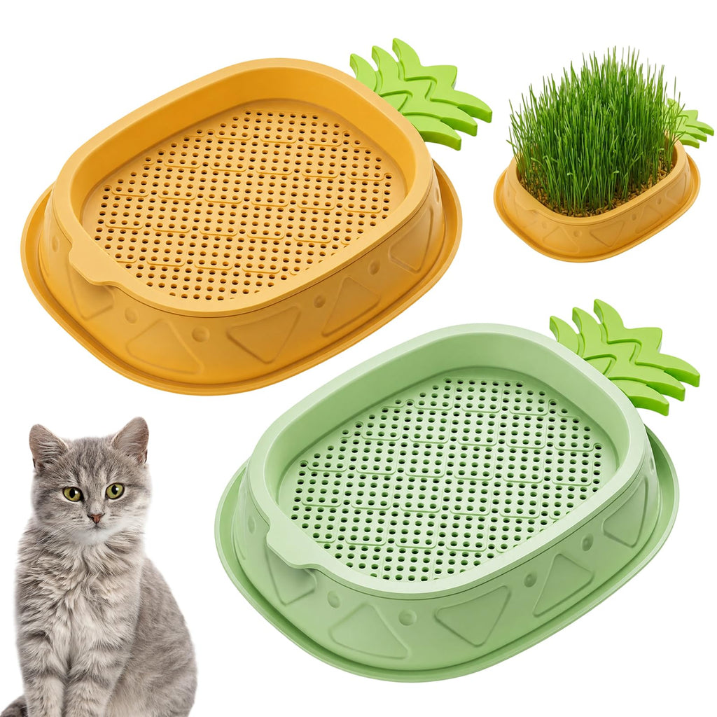 2 Pack Hydroponic Cat Grass Planter L924343