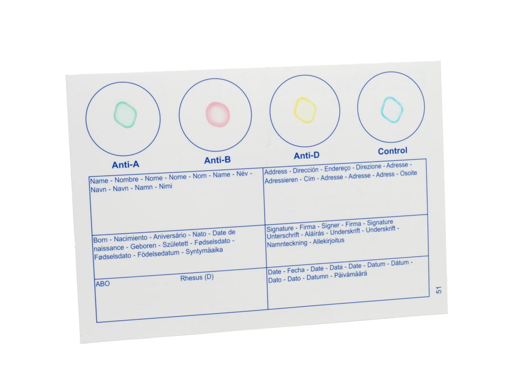 Blood Typing Kit 5 Test Pack R97977