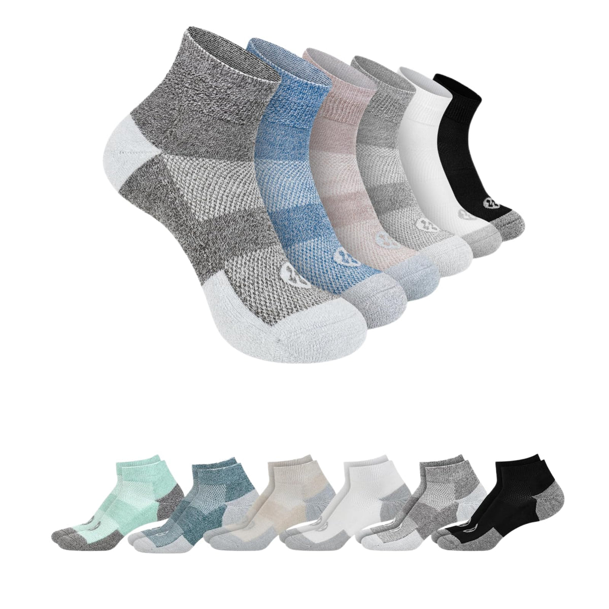 Diabetic Ankle & Low Cut Socks, 6 Pairs R9539