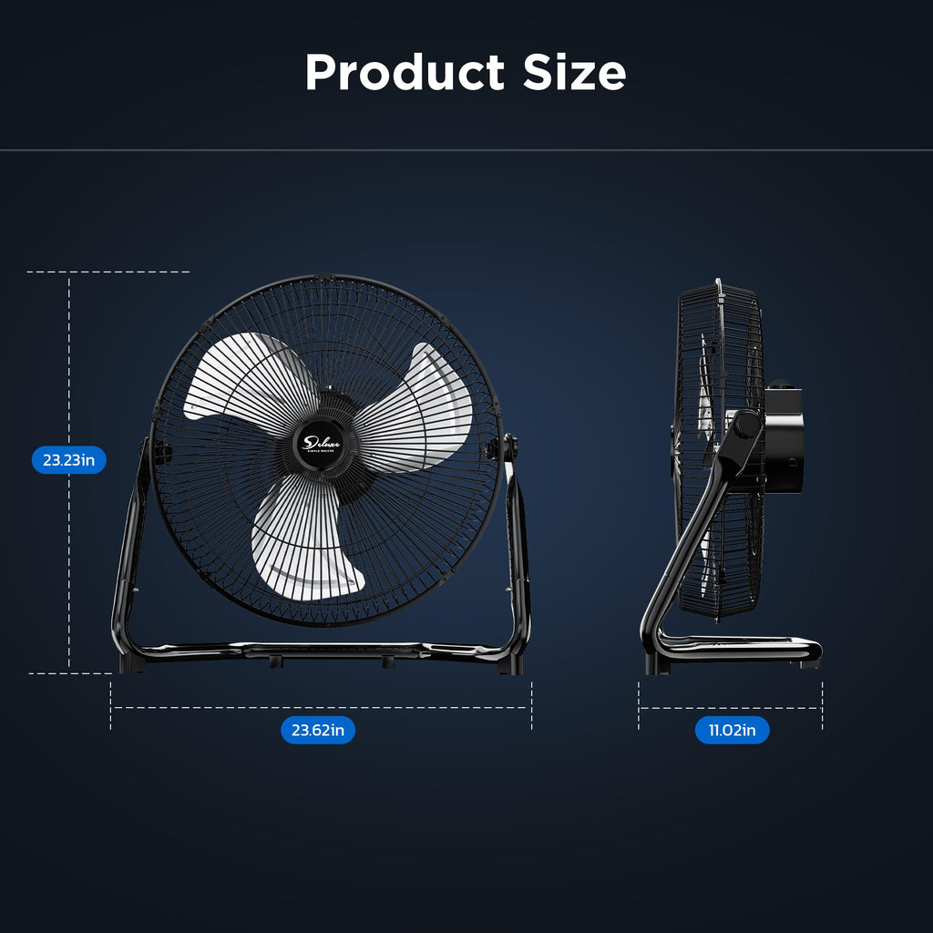 20-Inch 3-Speed High Velocity Industrial Floor Fan R65786