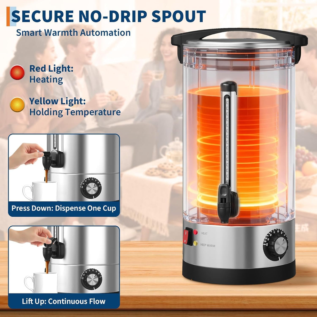 70 Cup Stainless Steel Commercial Coffee Urn B87357