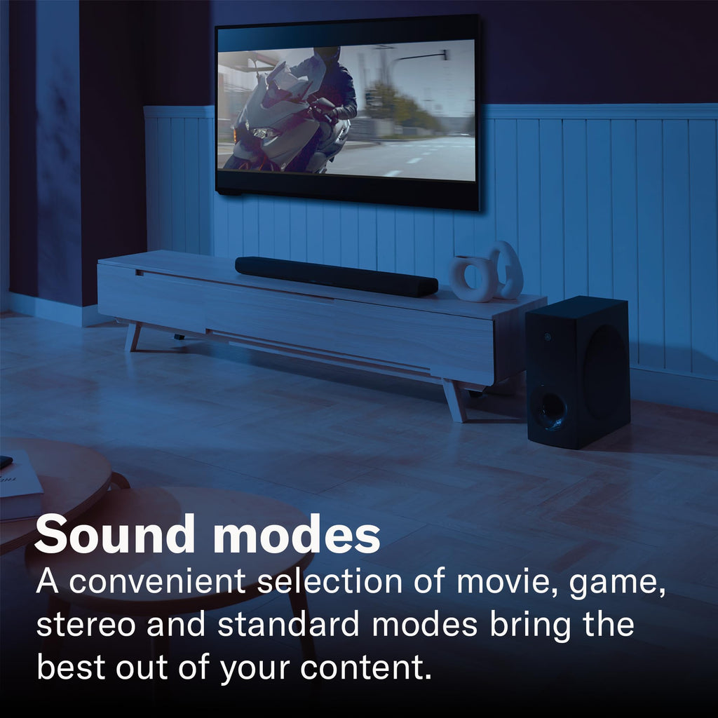 Black Sound Bar with Wireless Subwoofer A961458