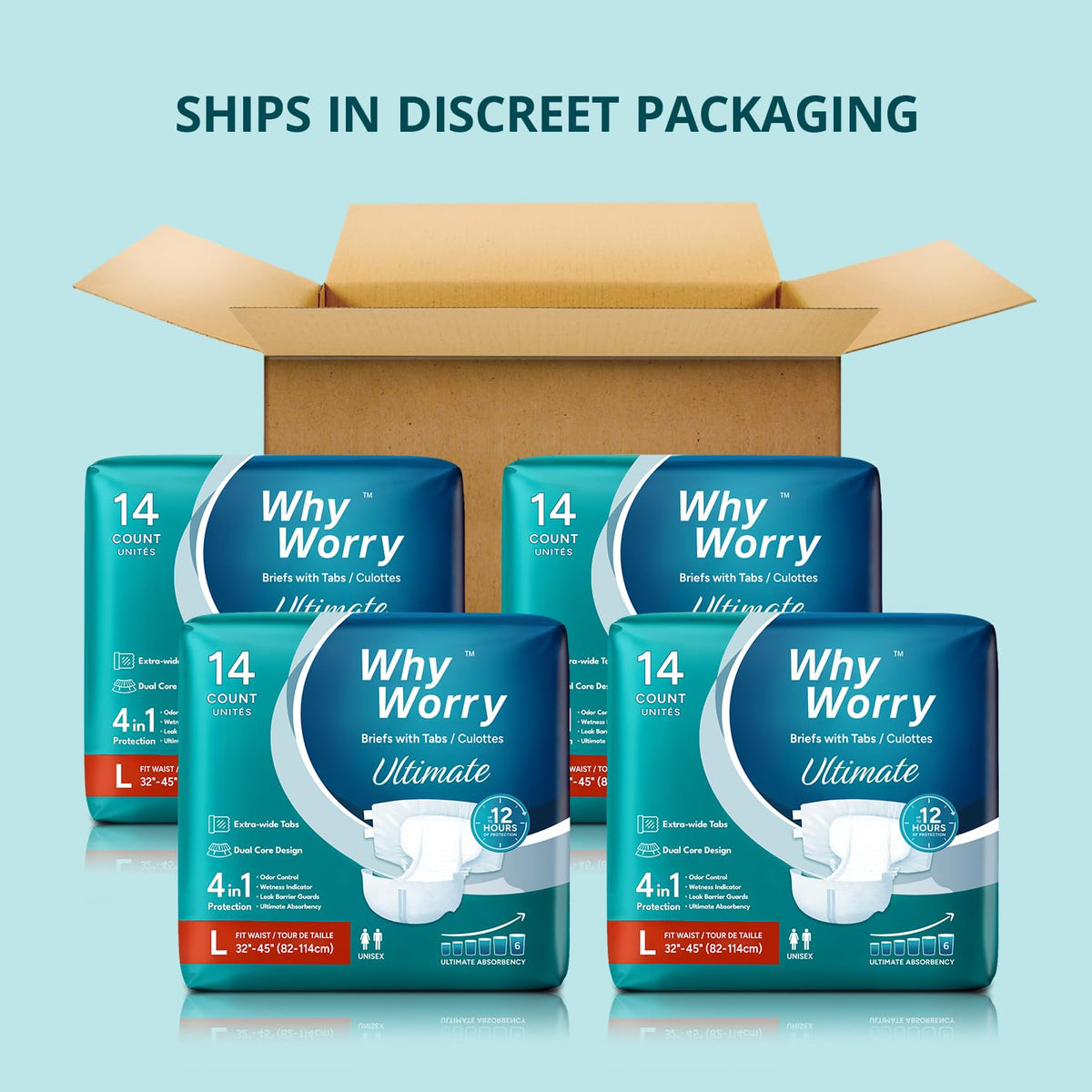 Adult Diapers Large 56 Count R501665