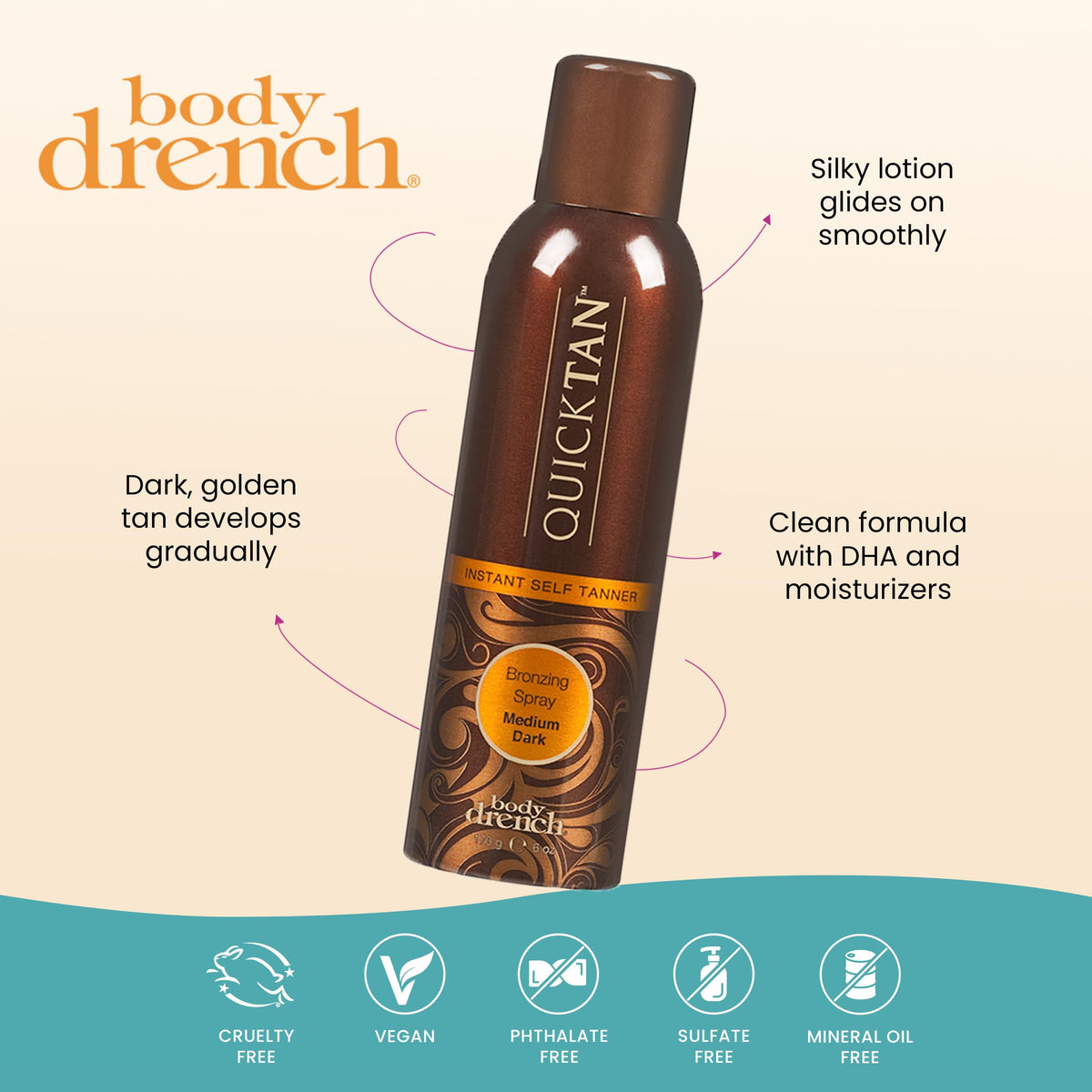6 oz Self Tanner Bronzing Spray F8137