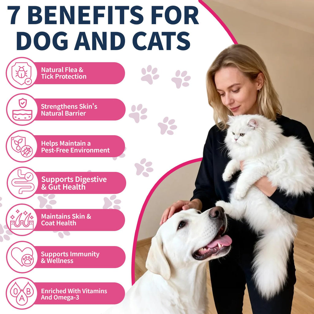 Flea and Tick Prevention for Cats & Dogs 60ml P773