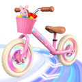 Toddler Balance Bike with Fender, Adjustable Seat/Handlebar, Flat-Free LED Tires H311513