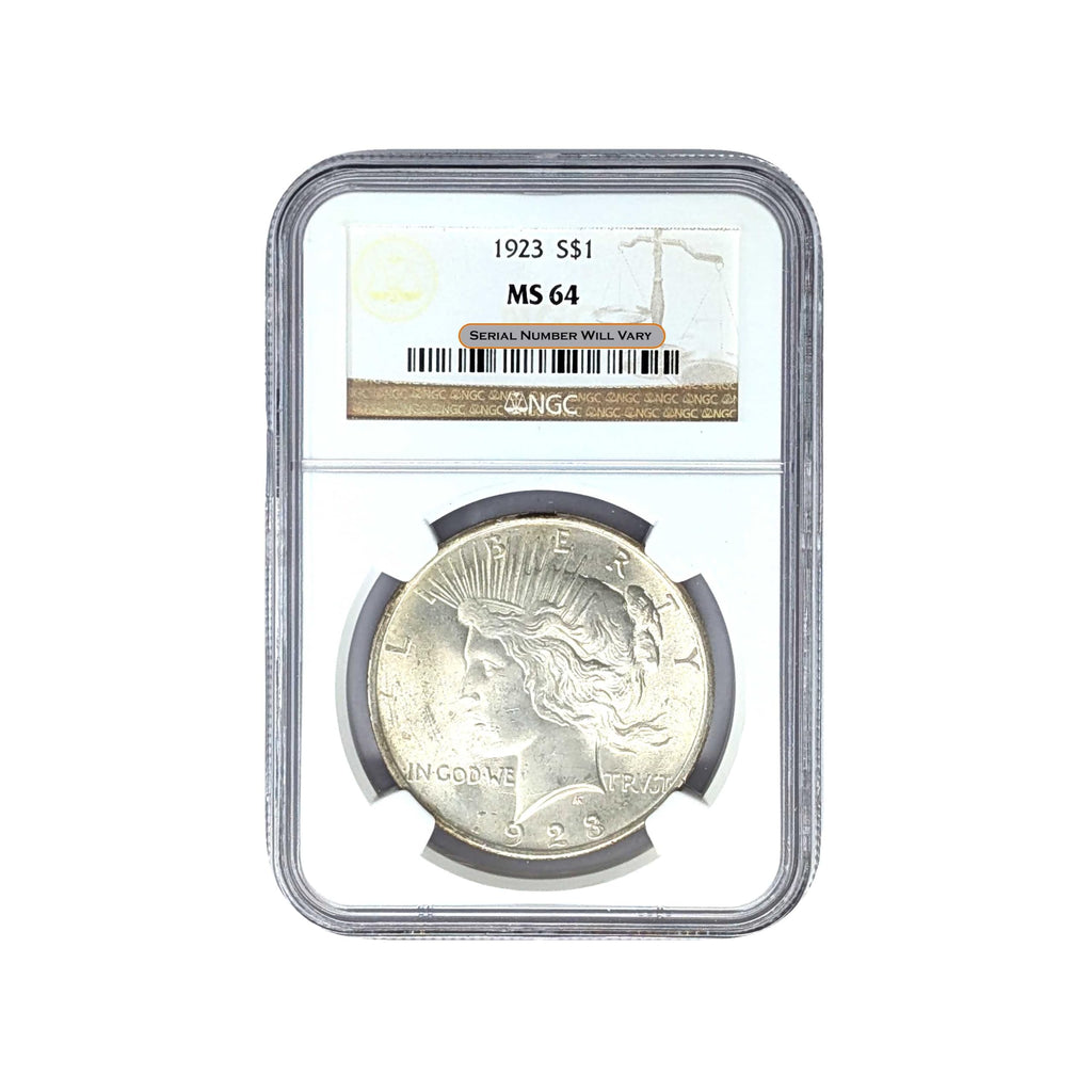 Peace Silver Dollar Q3349