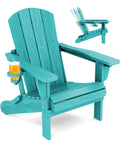 Folding Adjustable Adirondack Chair with Cup Holder W346
