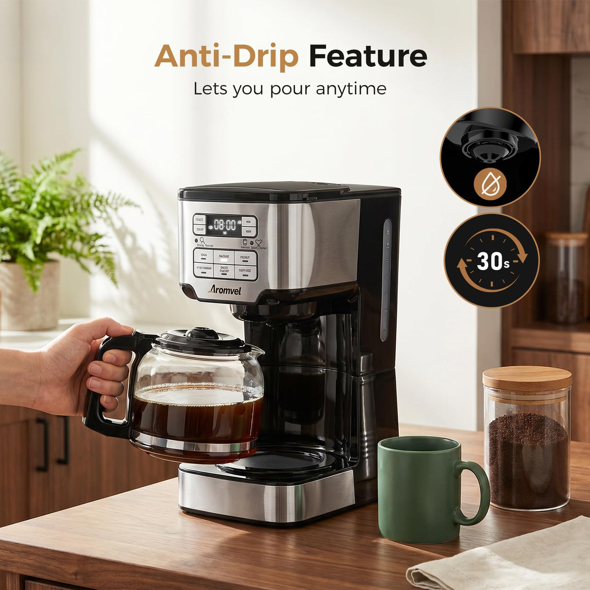 12 Cup Programmable Drip Coffee Maker N258824