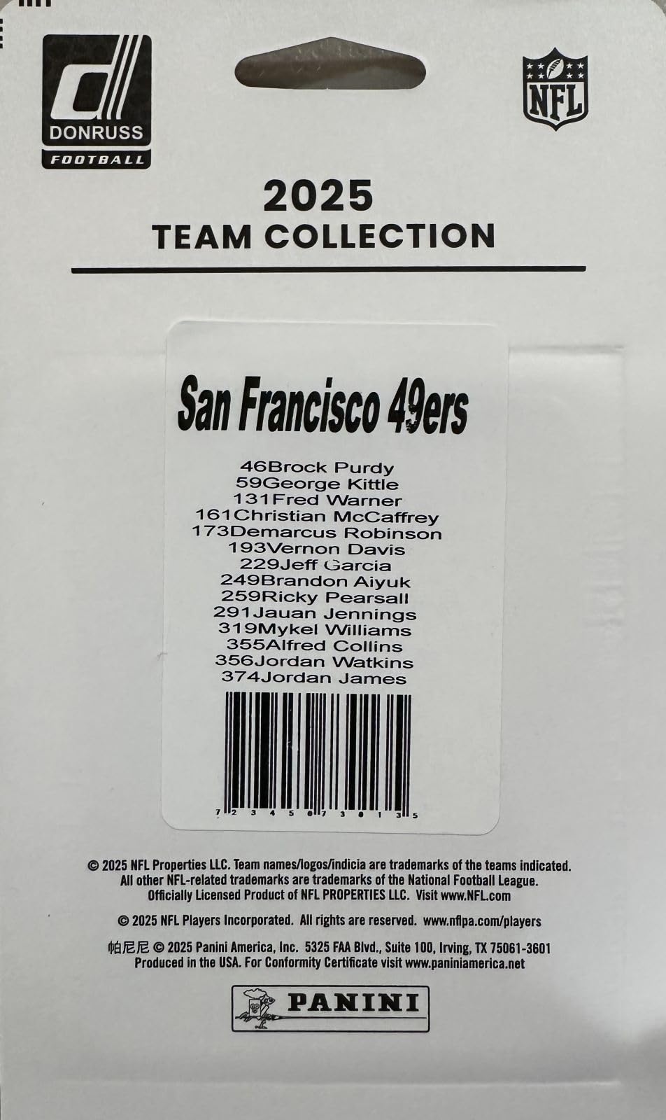 14 Card Team Set F849